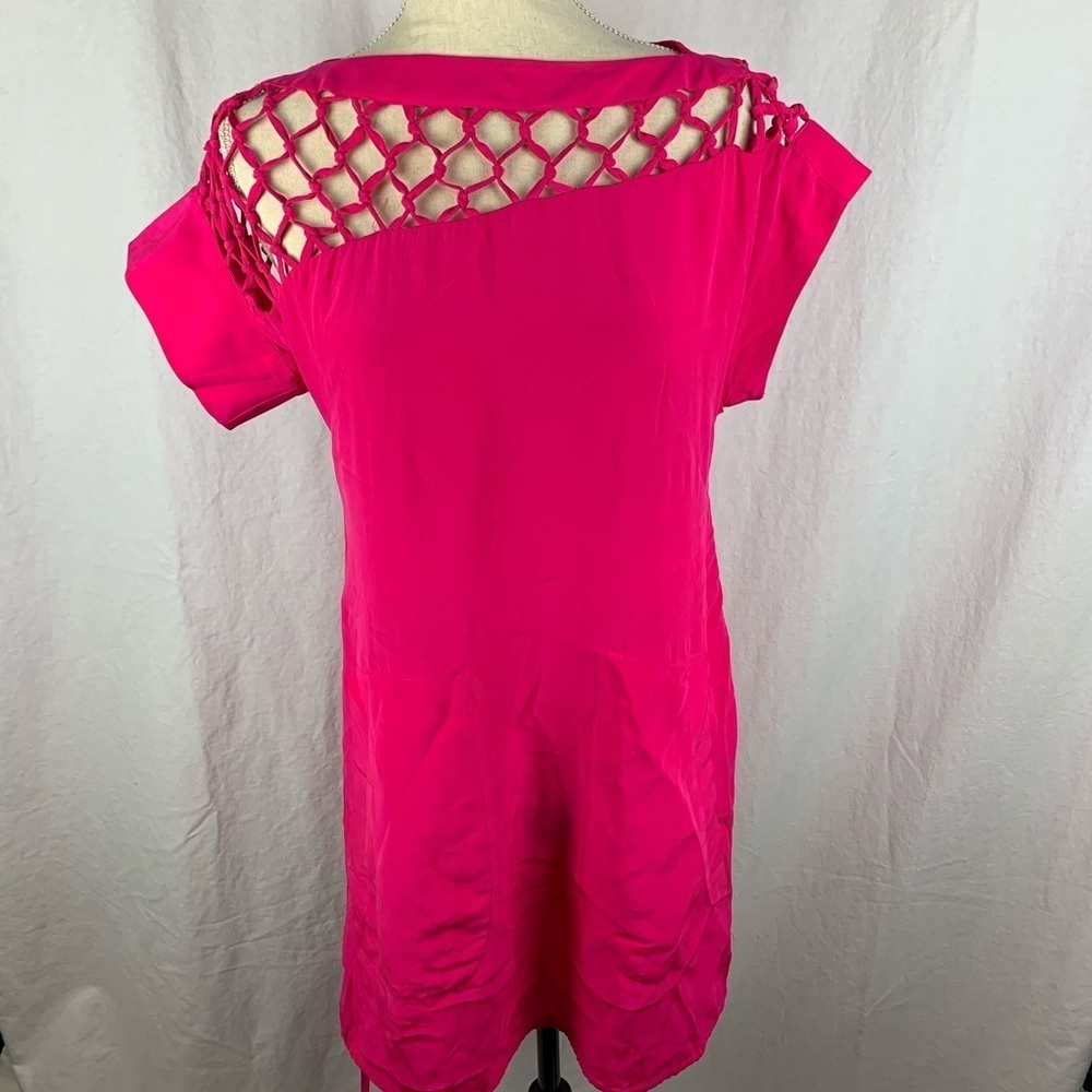 Nanette Lepore hot pink dress
